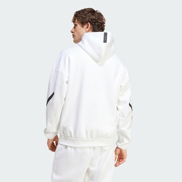 ADIDAS SPORTSWEAR Αθλητική ζακέτα φούτερ 'Z.N.E.' σε λευκό