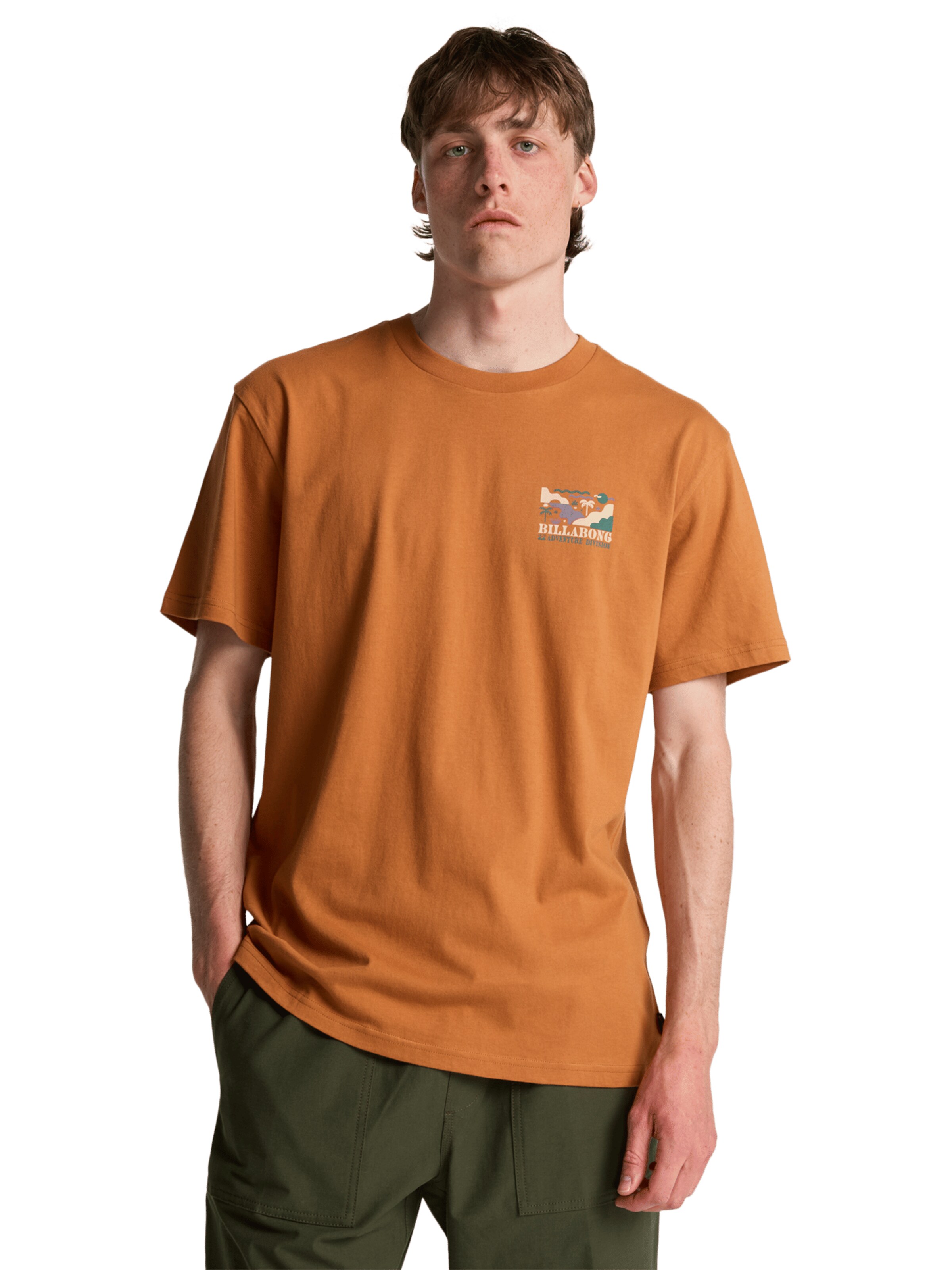 BILLABONG T-Shirt 'Range' in Braun
