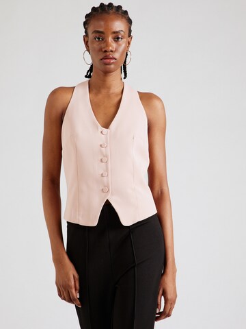 Gilet de costume River Island en rose : devant