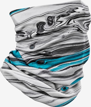 Rune Sports scarf 'The Artisan Canvas | Seamless Ice Silk Expression Gaiter' in White: front