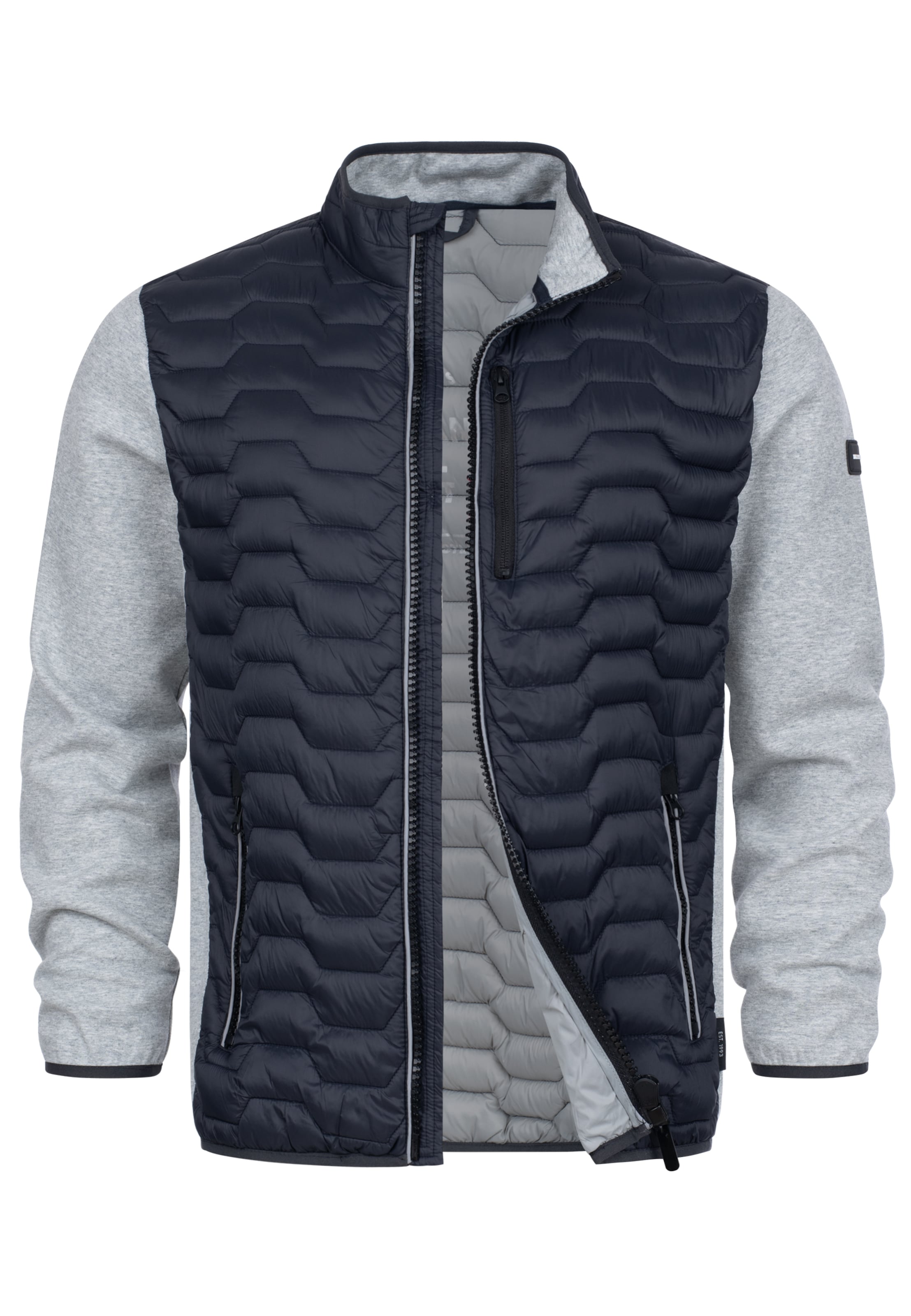 INDICODE JEANS Between-Season Jacket 'INErlando' in Blue: front