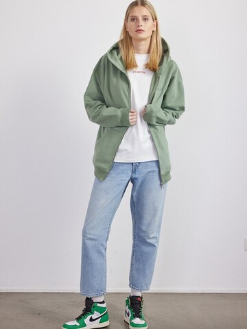BEARTH Zip-Up Hoodie 'Bio-Baumwoll-Mix' in Green