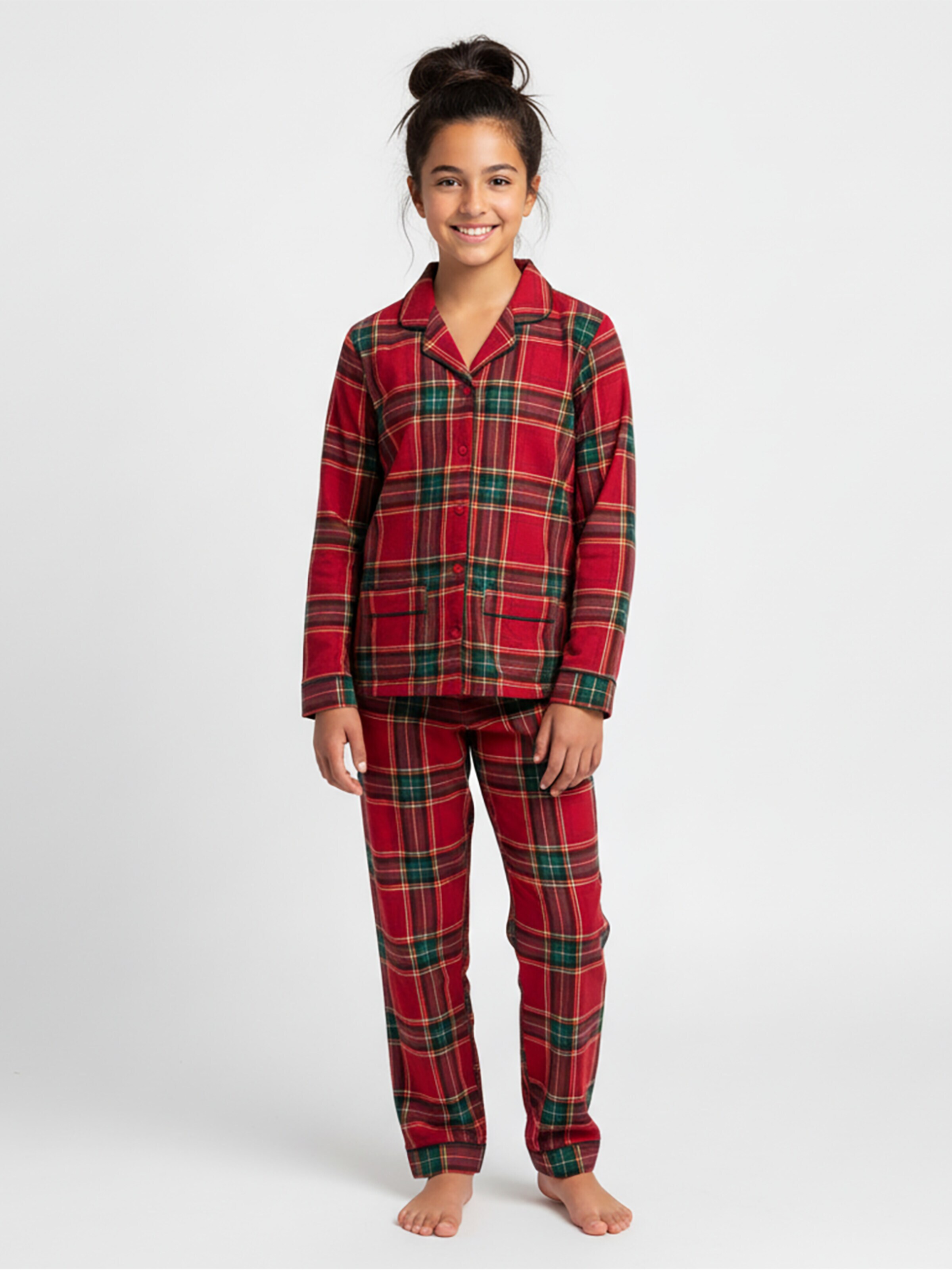 La V Pajamas in Red