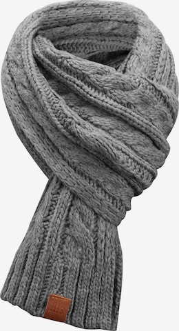 Manufaktur13 Oversizeschal 'Rough Knit' in Grau: Vorderseite