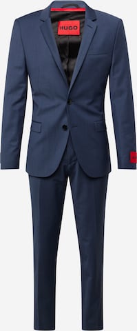 HUGO Red Slim fit Suit 'Arti Hesten232X' in Blue: front