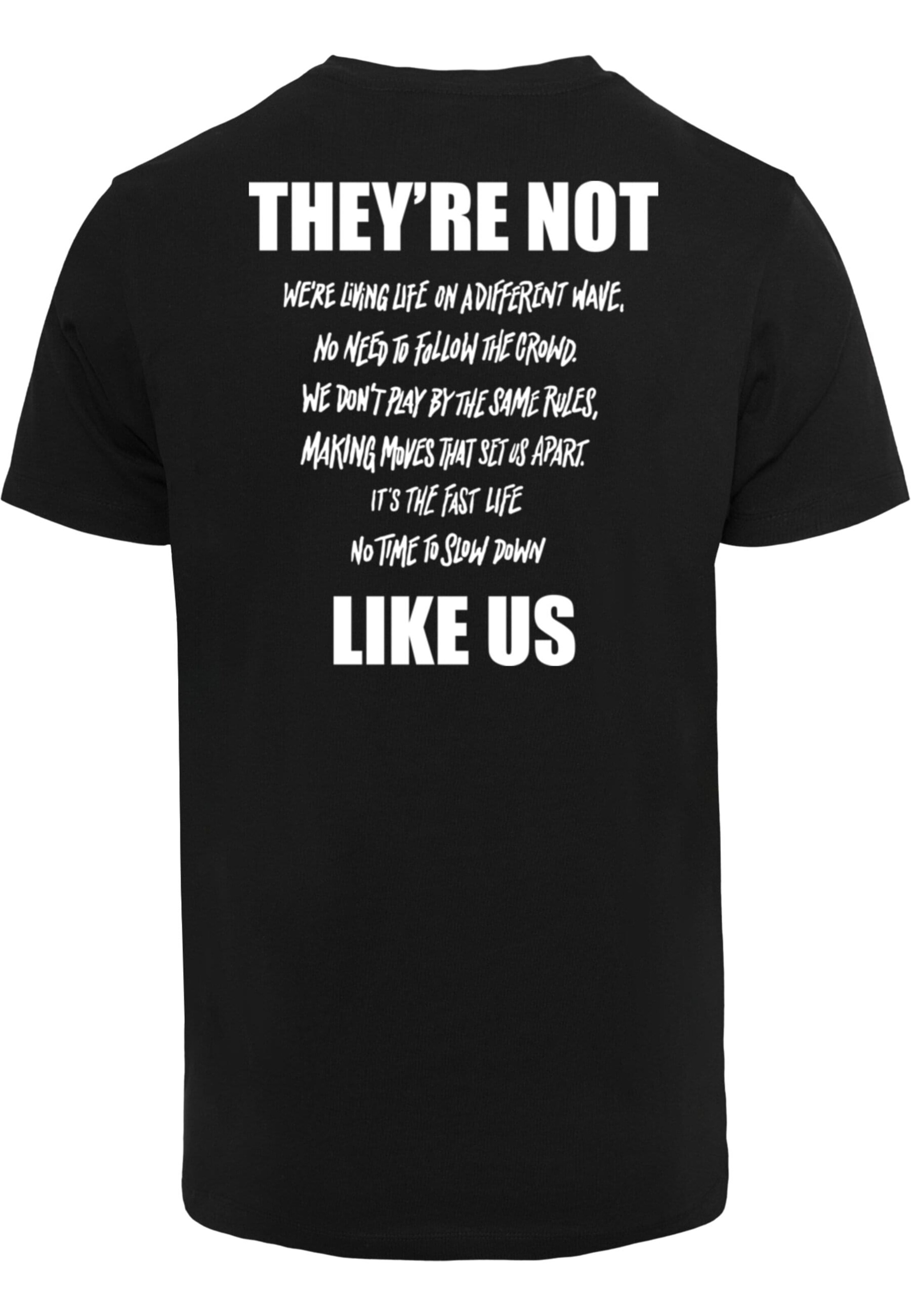 Mister Tee T-Shirt 'They're Not Like Us' in Schwarz