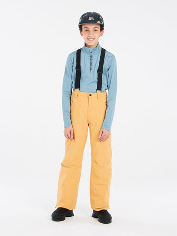 PROTEST Regular Workout Pants 'SPIKET JR' in Yellow: front