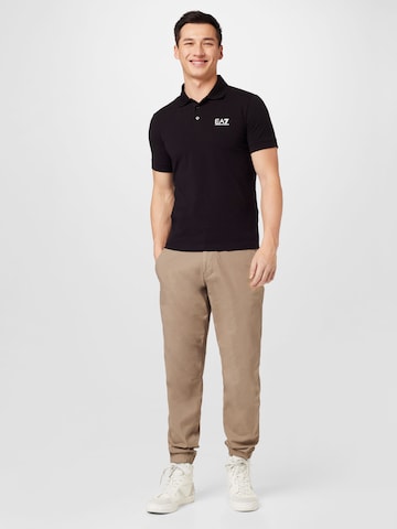 EA7 Emporio Armani Poloshirt in Schwarz