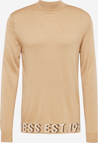 Pull-over 'Alf' GUESS en beige : devant