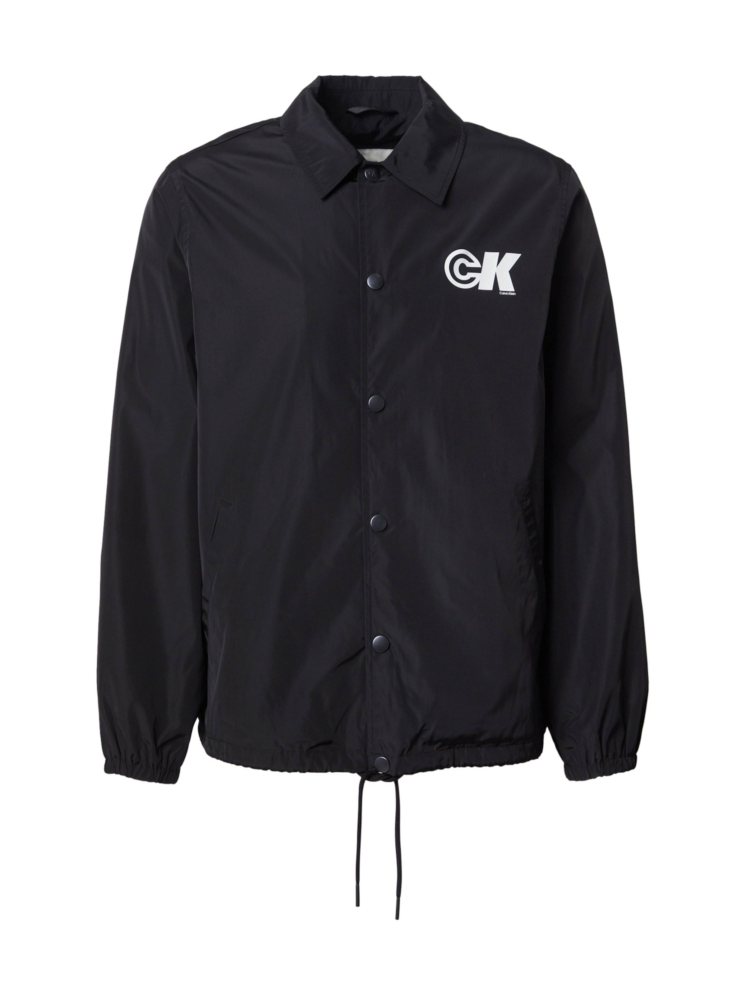 Geacă de primăvară-toamnă de la Calvin Klein Jeans pe negru: față