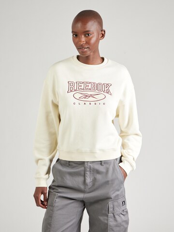 Reebok Sweatshirt in White: front