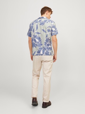 JACK & JONES Comfort Fit Hemd 'Palma Resort' in Grün