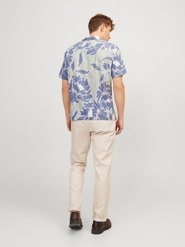 JACK & JONES Comfort fit Overhemd 'Palma Resort' in Groen