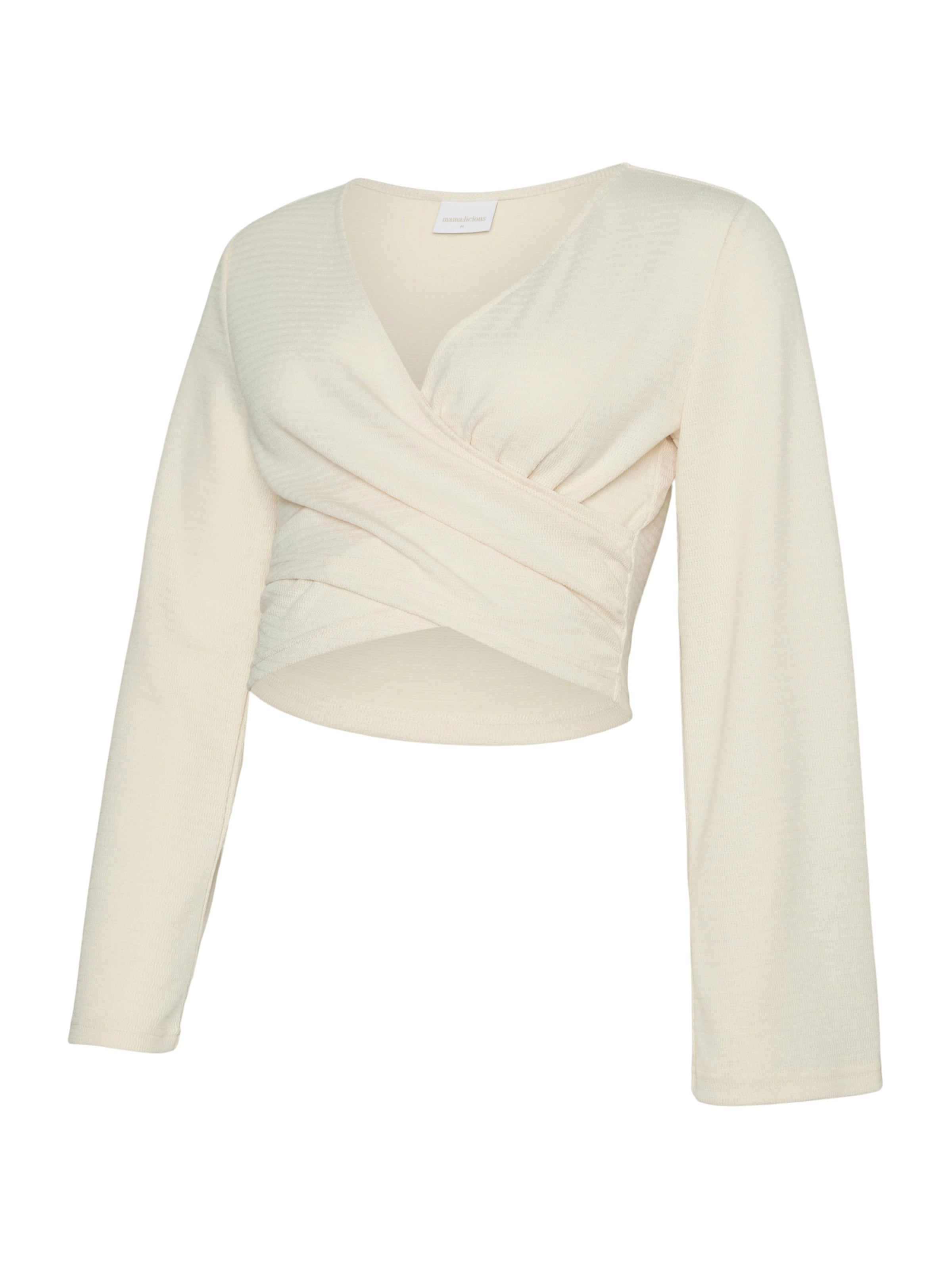 Maglietta 'MLLaurie Tess' di MAMALICIOUS in beige: frontale