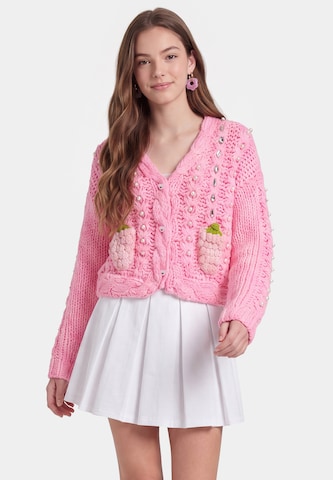 MYMO - Casaco de malha em rosa: frente