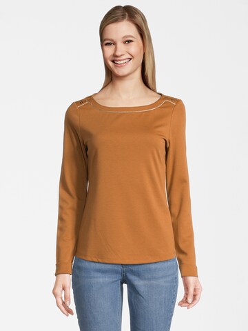 Orsay Shirt 'Lurexmilano' in Braun: Vorderseite