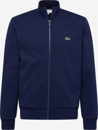 LACOSTE Sweatjacke in dunkelblau / weiß, Produktansicht