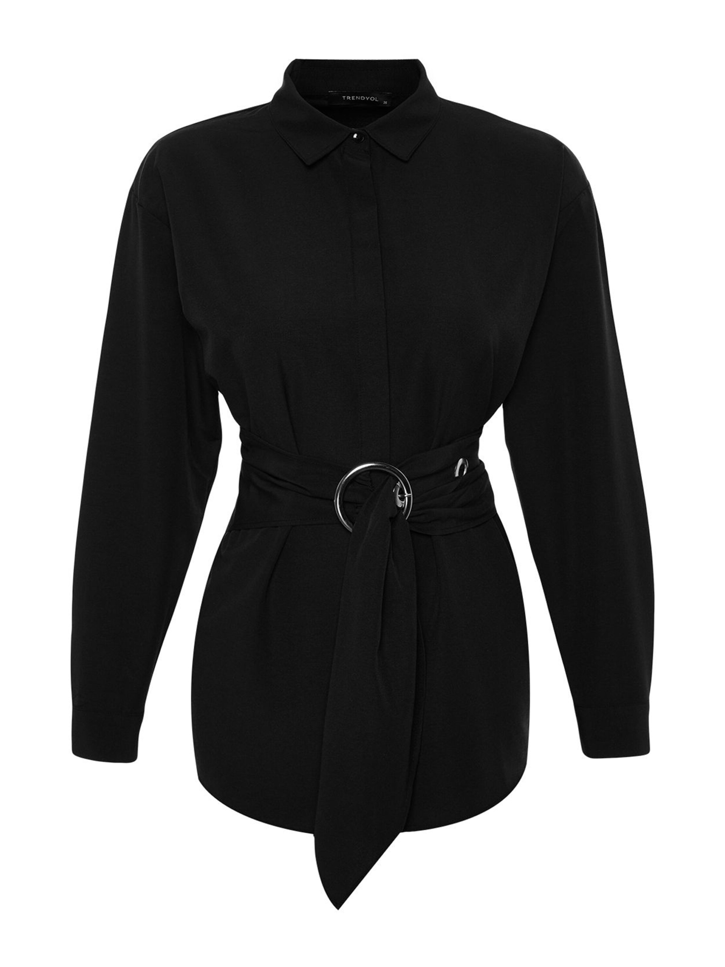 Camicia da donna di Trendyol in nero: frontale