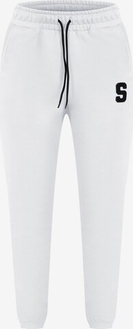 Smilodox Tapered Broek 'Rylanda' in Grijs: voorkant