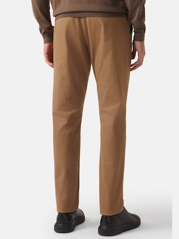 Regular Pantalon à plis Boggi Milano en marron