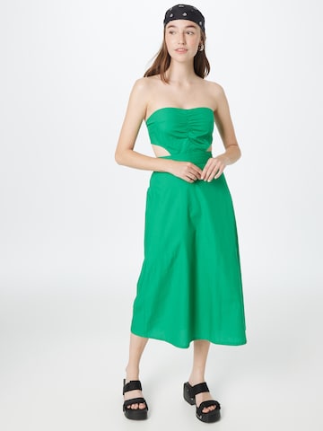 Monki - Vestido de verano en verde: frente