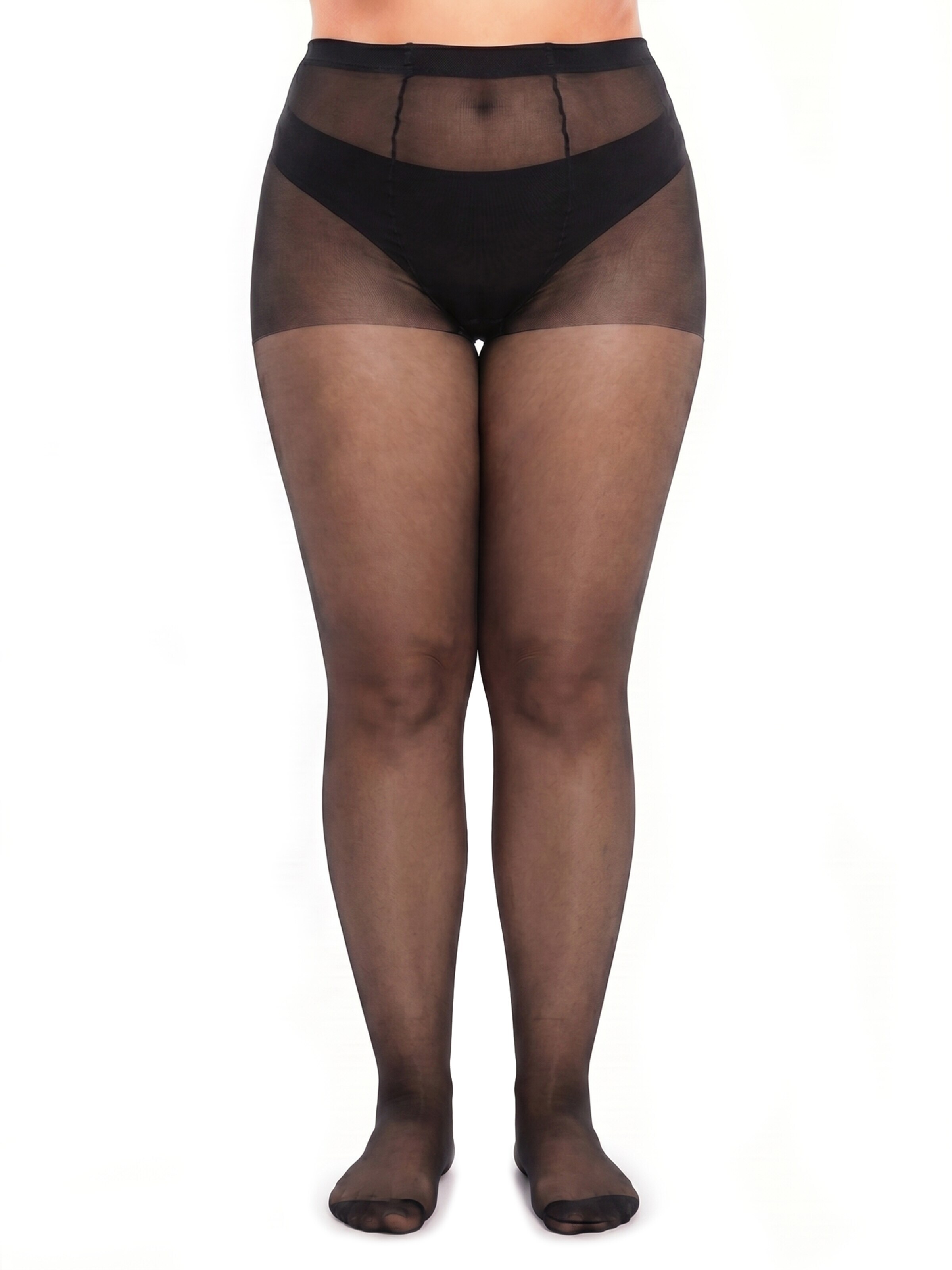 GLAMORY Feinstrumpfhose 'Supersize 20den Feinstrumpfhose'‌‌‌ in Schwarz: Vorderseite