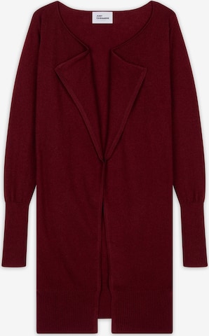 raudona JUST CASHMERE Kardiganas 'Brooke': priekis