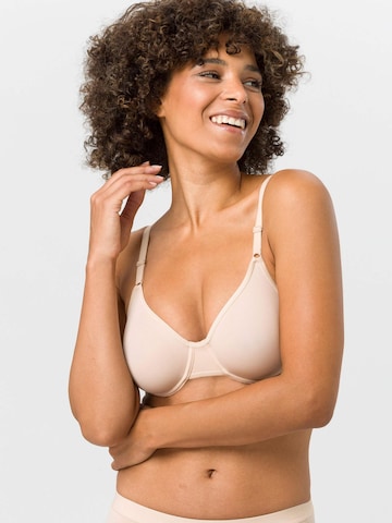 BeeDees T-shirt Bra 'Bügel-BH Microfun W mit Bügel' in Beige