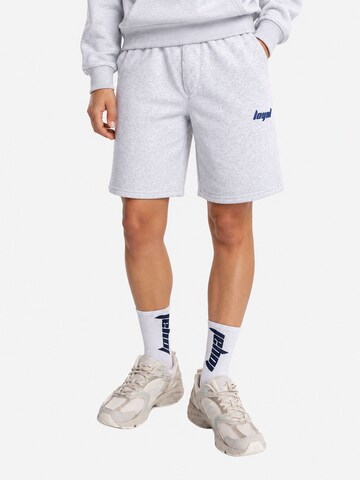 loyal Loosefit Unisex Sweatshorts mit elastischem Bund in Grau