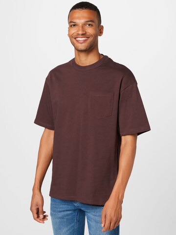 JACK & JONES Shirt 'BLAKAM' in Brown: front