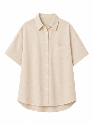 BREEZERA Blouse in Beige: front