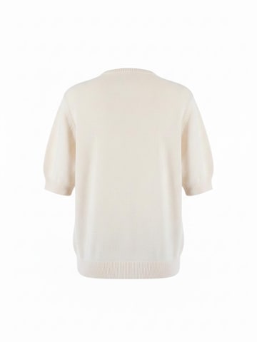 WEARABLE STORIES Sweater 'Nina' in Beige