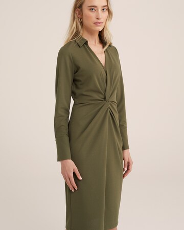 WE Fashion Dress in Green: front