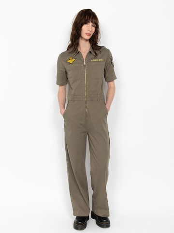 Schott NYC Jumpsuit in Green: front
