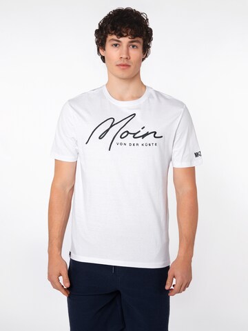Eight2Nine Shirt 'Moin' in White: front