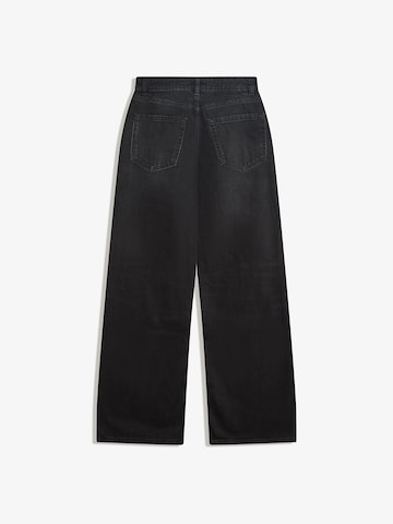 Bershka Baggy Дънки в черно