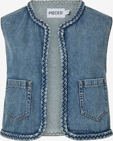 PIECES - Chaleco 'PCBell' en azul: frente