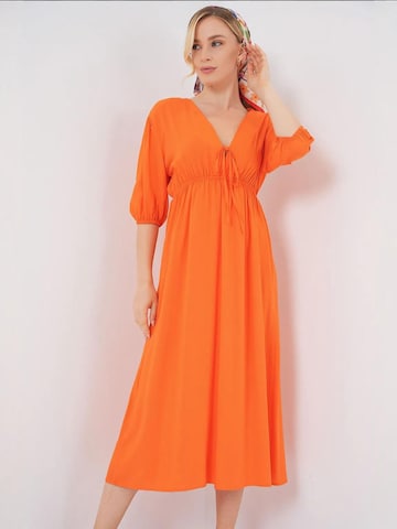 Bigdart - Vestido em laranja: frente