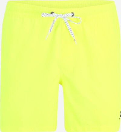 QUIKSILVER Zwemshorts 'SOLID 15' in de kleur Neongeel / Zwart / Wit, Productweergave