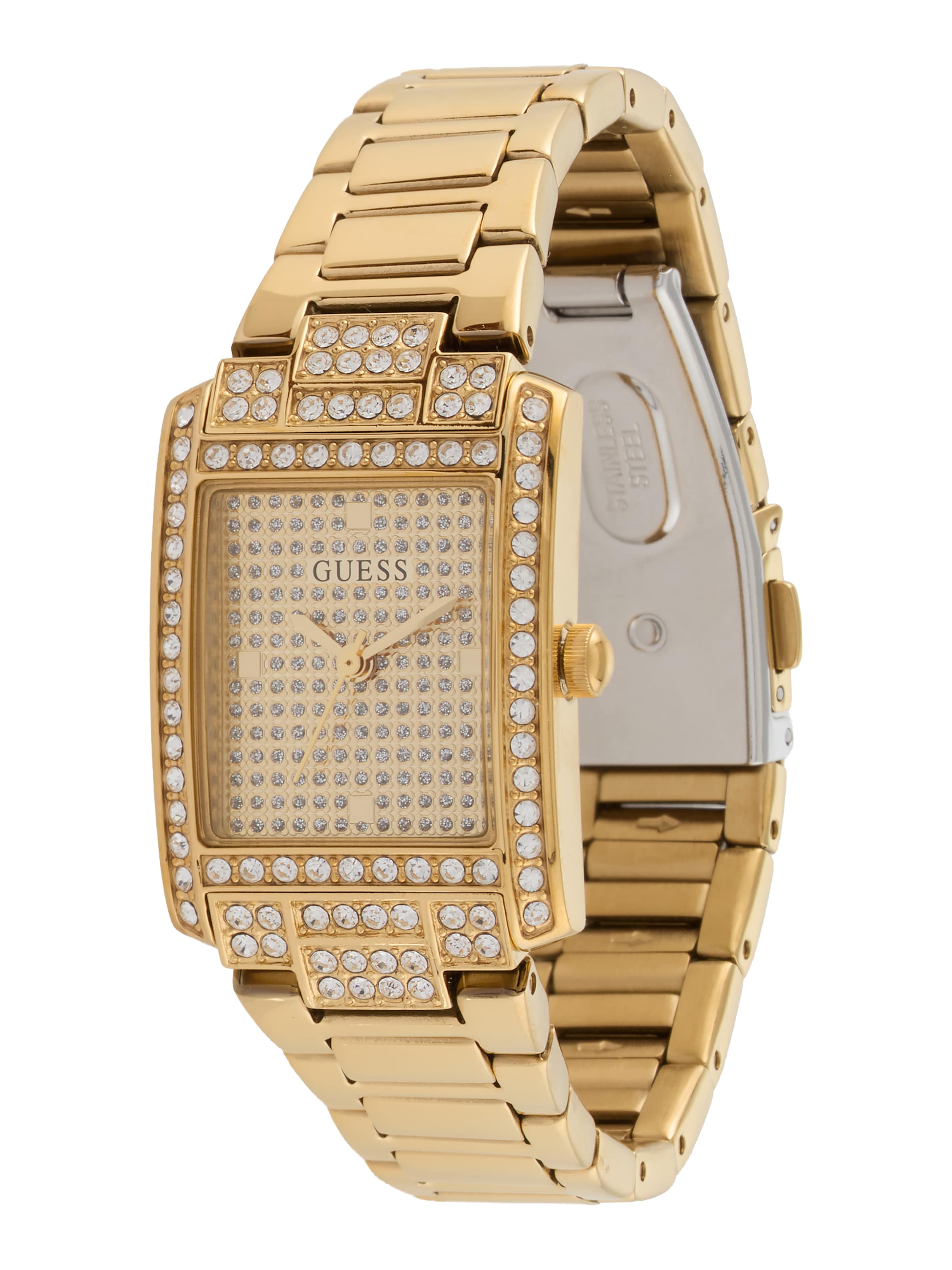 GUESS Analoguhr 'BONNET' in gold, Produktansicht