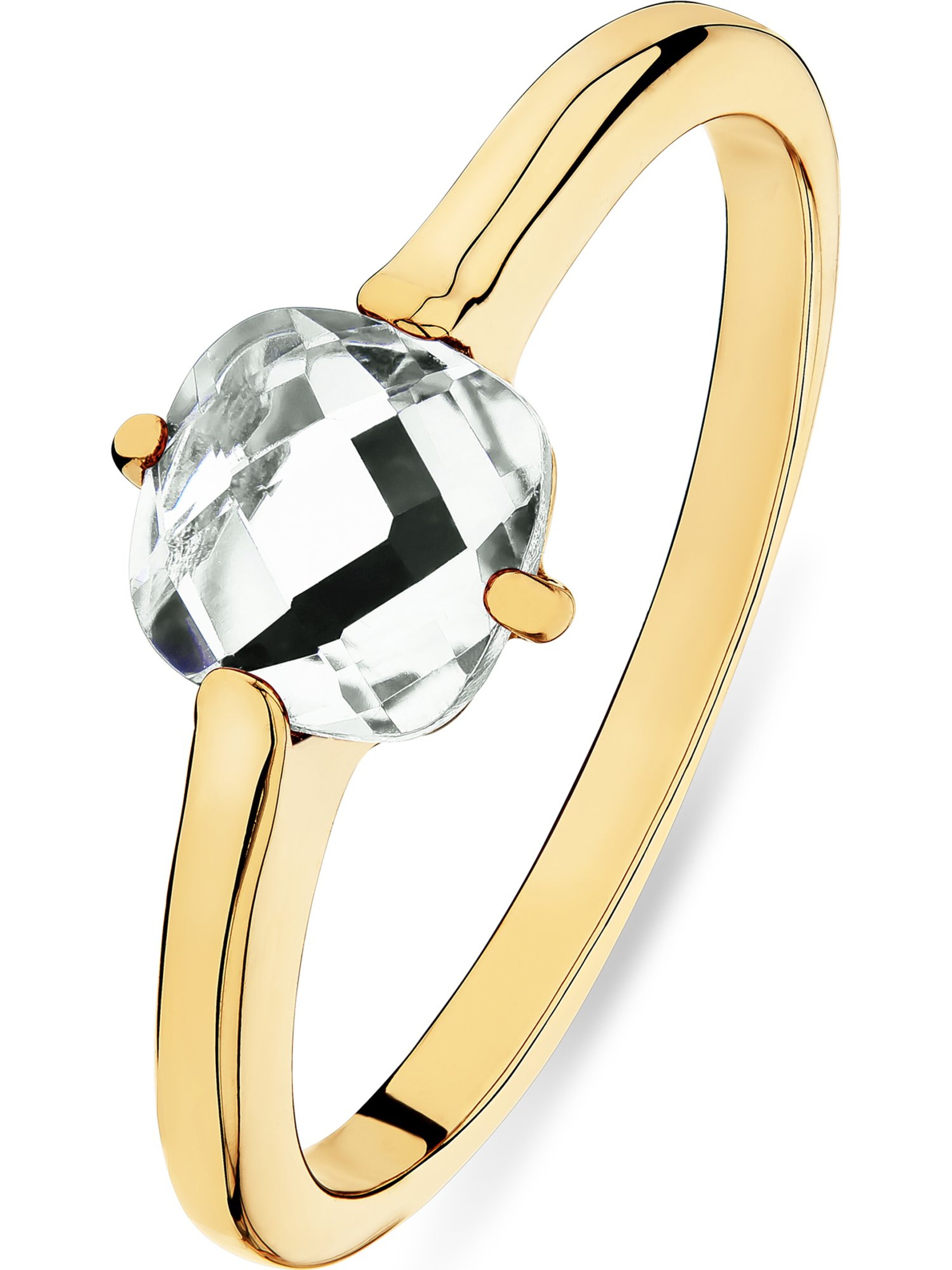 CHRIST Ring in gold / silber, Produktansicht