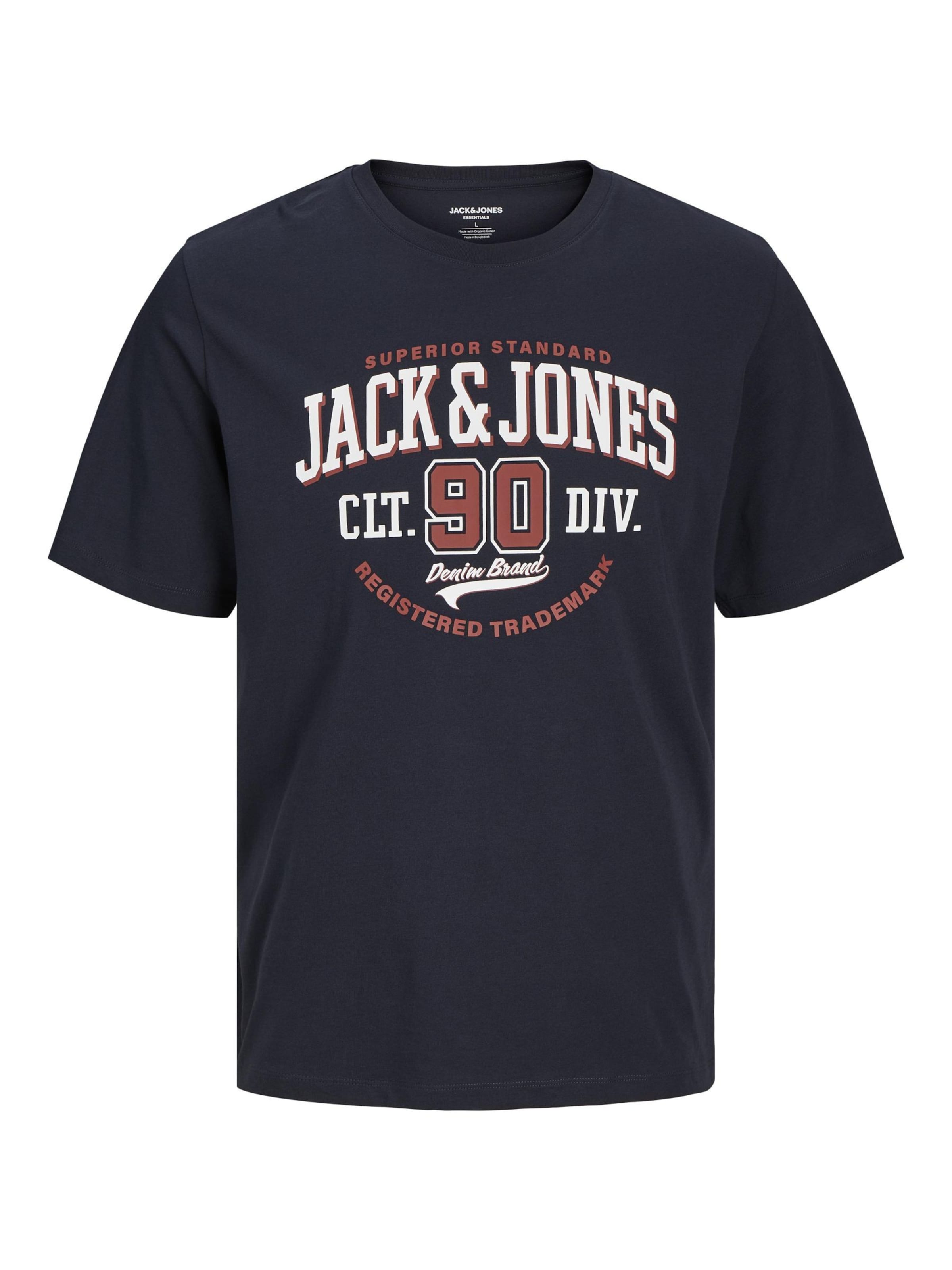 Jack & Jones Plus Shirt in Blue: front