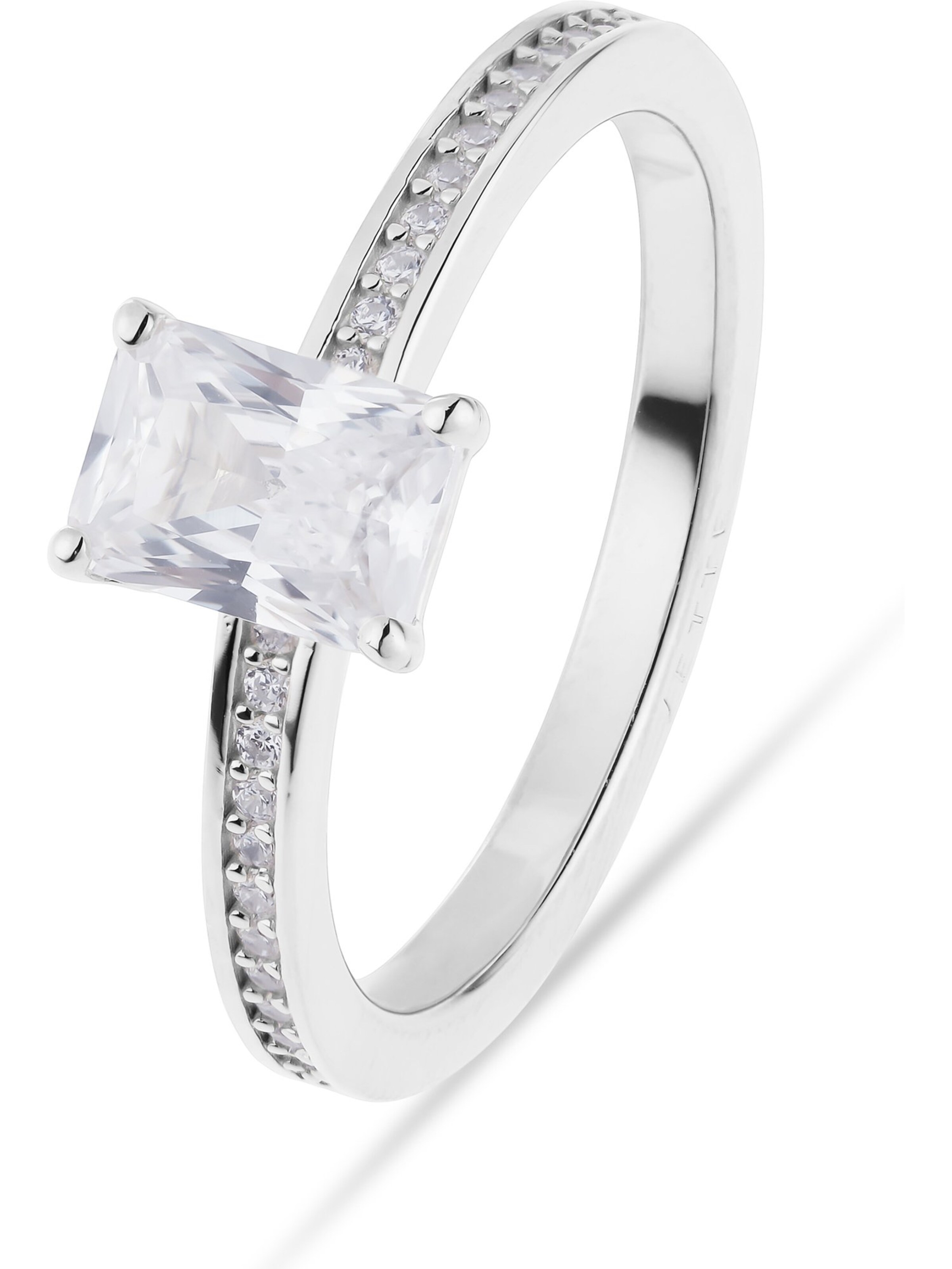 JETTE Ring in Silver: front