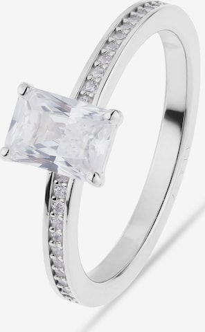 JETTE Ring in Silver: front