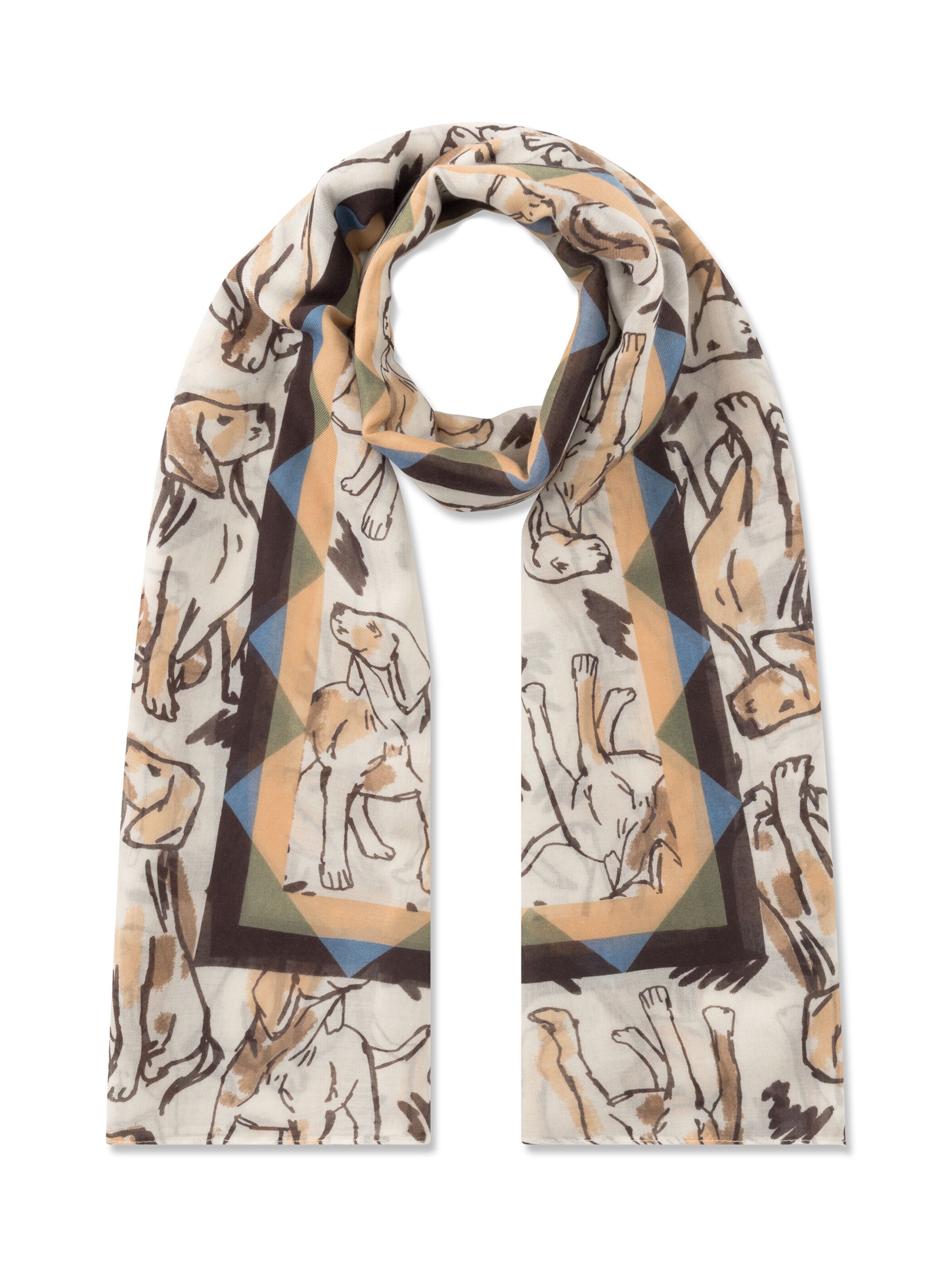 CODELLO Schal in Beige: Vorderseite