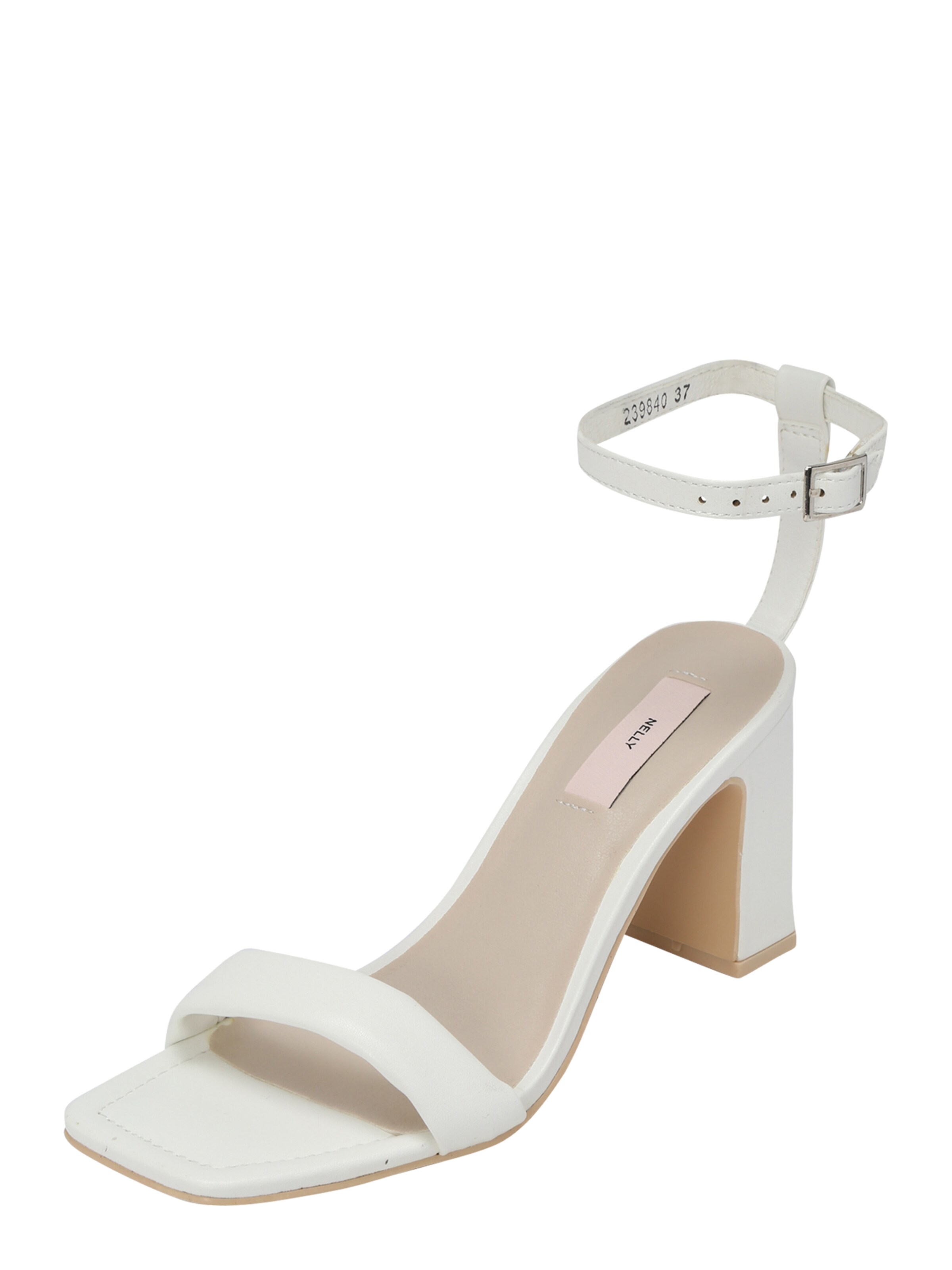 NLY by Nelly Strap sandal 'Simplicity' in White: front