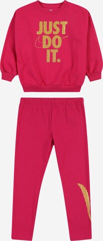 Nike Sportswear Jogginganzug in Pink: predná strana