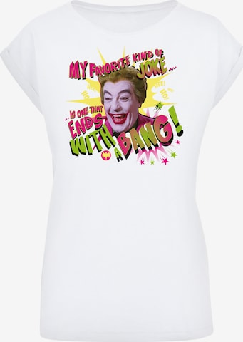 F4NT4STIC Shirt 'Batman TV Series Joker Bang' in White: front