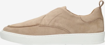 PS Poelman Slip-ons 'Gregory' in Beige: voorkant