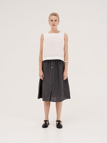 AmourLinen - Falda 'Daisy' en gris